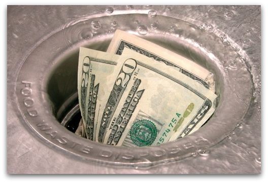 money-down-drain