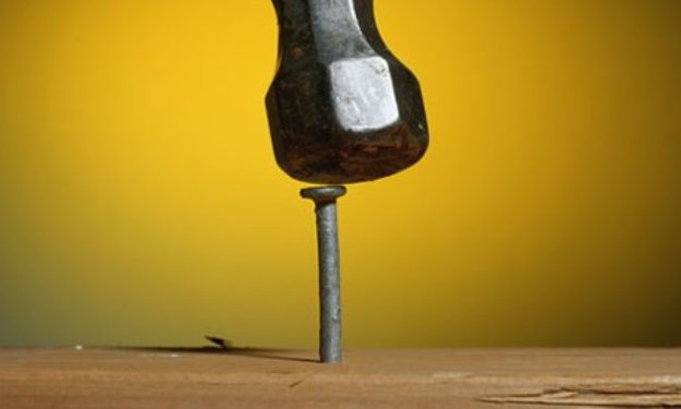 hammer nail hammer nail
