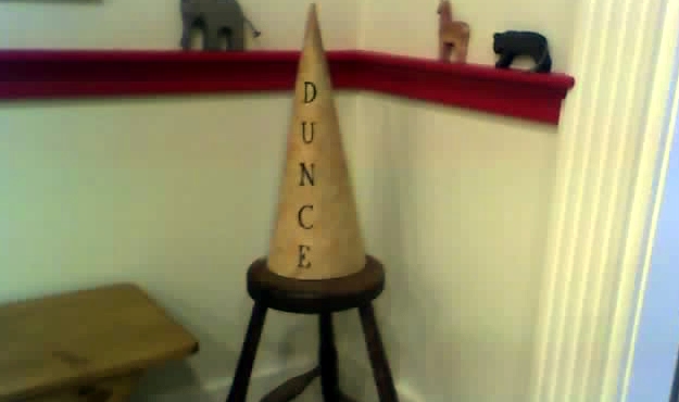 dunce cap dunce cap