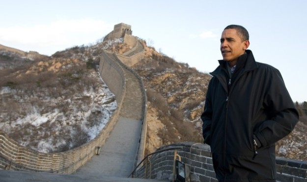 barack obama great wall