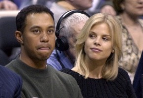 tiger and elin courtside tiger and elin courtside