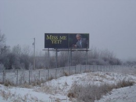 bush billboard 2 "Negative, ghost rider."