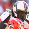 South Carolina's Jadeveon Clowney sacks Georgia quarterback Aaron Murray during second-quarter action in Athens, Ga. on Saturday, Sept. 10, 2011. (Photo by Travis Bell/Sideline Carolina) South Carolina's Jadeveon Clowney sacks Georgia quarterback Aaron Murray during second-quarter action in Athens, Ga. on Saturday, Sept. 10, 2011. (Photo by Travis Bell/Sideline Carolina)