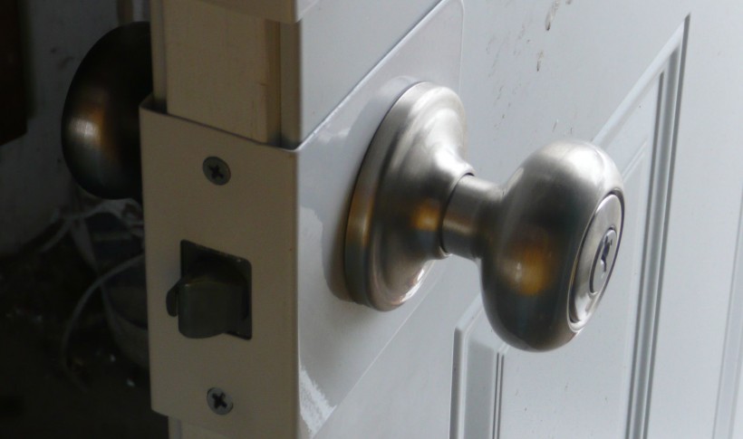 door kicked in